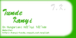tunde kanyi business card